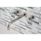 Kingston Brass KS8026CKL Two-Handle Wall Mount Tub Faucet, Polished Nickel KS8026CKL - alternate 6